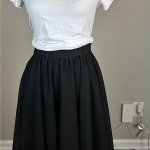 Black Midi Tulle Skirt